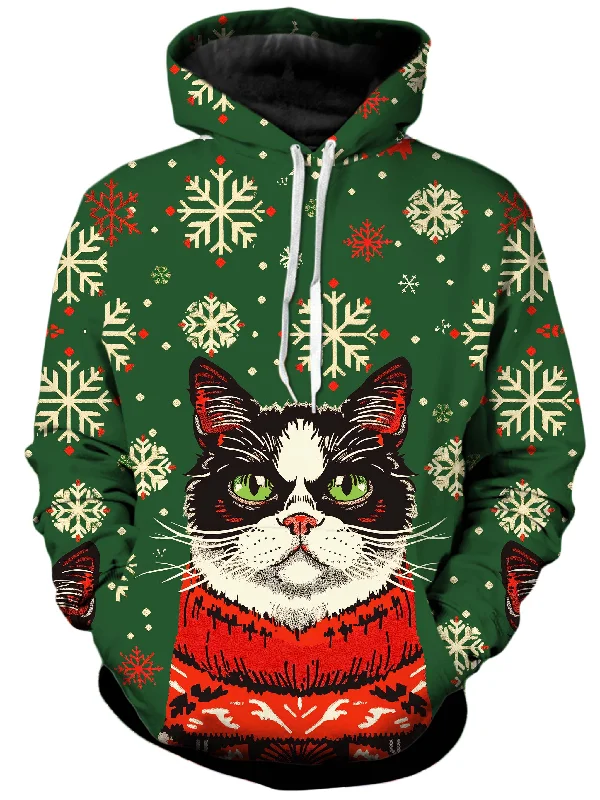 Grumpy Cat Unisex Hoodie Hoodie with Color Block Contrast Stylish
