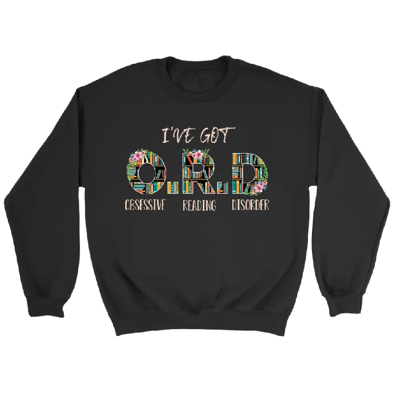 "I've Got O.R.D" Sweatshirt Hoodie with Exposed Zipper Edgy Industrial