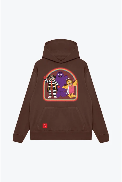 P/C x McDonald's Retro Hoodie - Espresso Graphic Hoodie Design Print