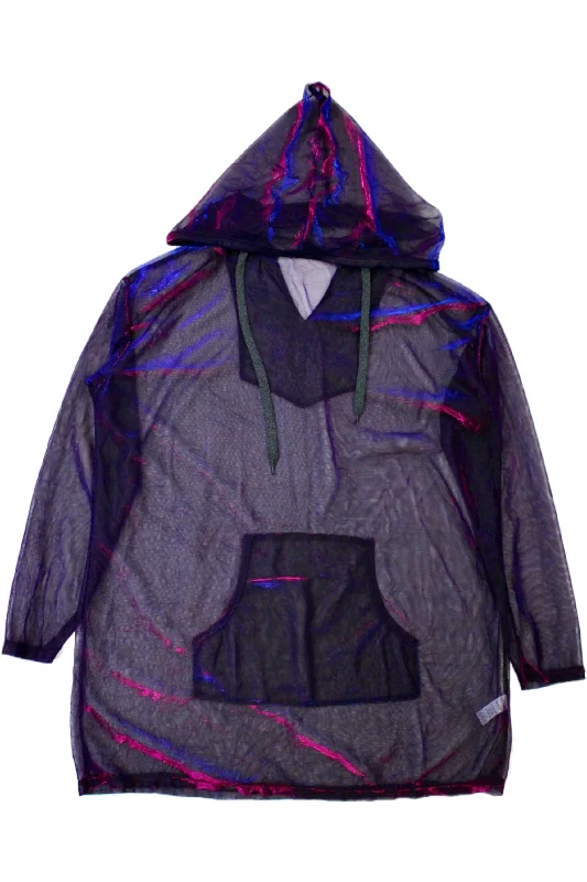 Current Mood - Metallic Mesh Hoodie Hoodie Sweatshirt Pullover
