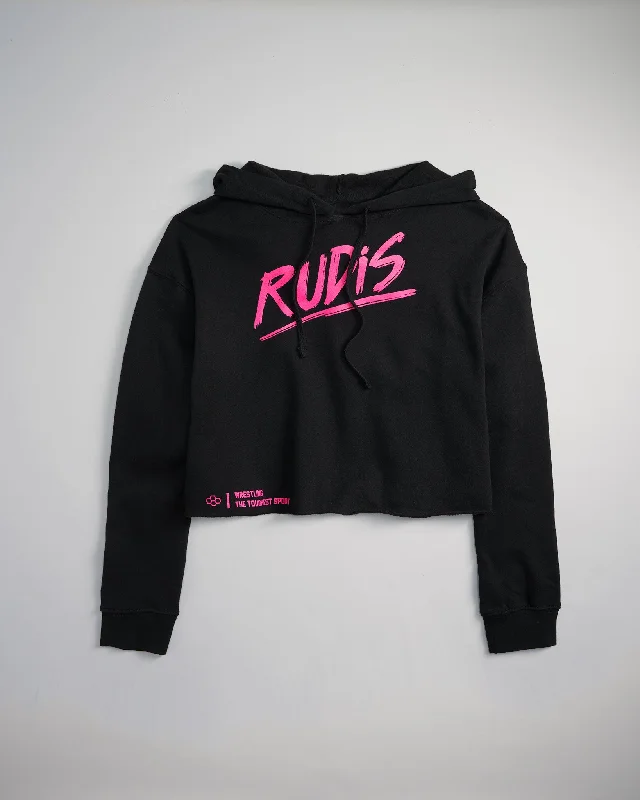 RUDIS Blitz Women's Crop Hoodie Hoodie with Color Block Contrast Stylish