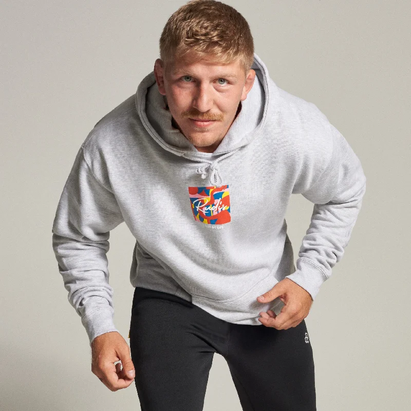RUDIS Mosaic Wordmark Classic Hoodie Cotton Hoodie Fleece Lining Warmth