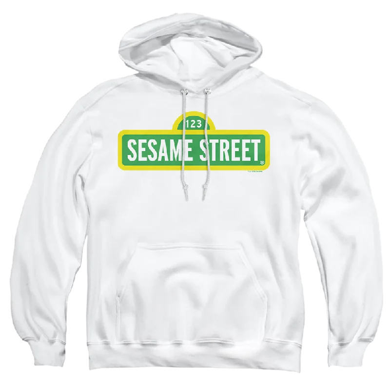 Sesame Street Logo - Pullover Hoodie Hoodie with Toggle Buttons Decorative Unique