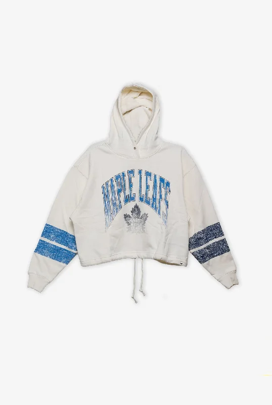 Toronto Maple Leafs Harper Hoodie Hoodie with Metallic Shiny Futuristic