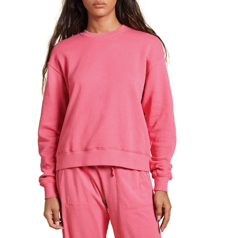 Velvet Womens Cotton Comfy Sweatshirt, Crew Hoodie with Drop Shoulder Relaxed Streetwear Velvet Womens Cotton Comfy Sweatshirt, Crew Hoodie with Drop Shoulder Relaxed Streetwear