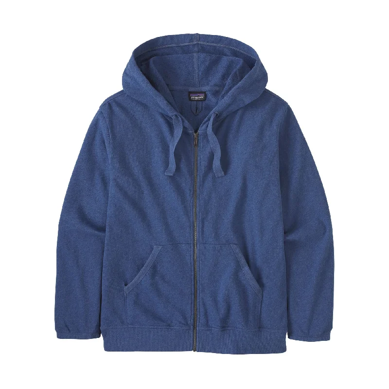 W's Organic Cotton French Terry Hoody Hoodie with Exposed Zipper Edgy Industrial
