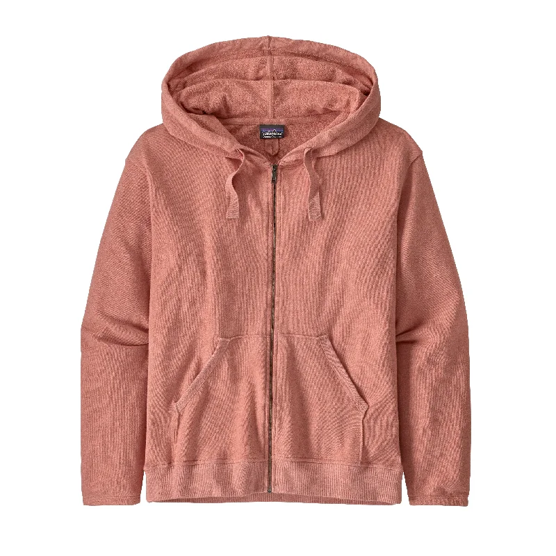 W's Organic Cotton French Terry Hoody Hoodie with Set-In Sleeves Structured Classic