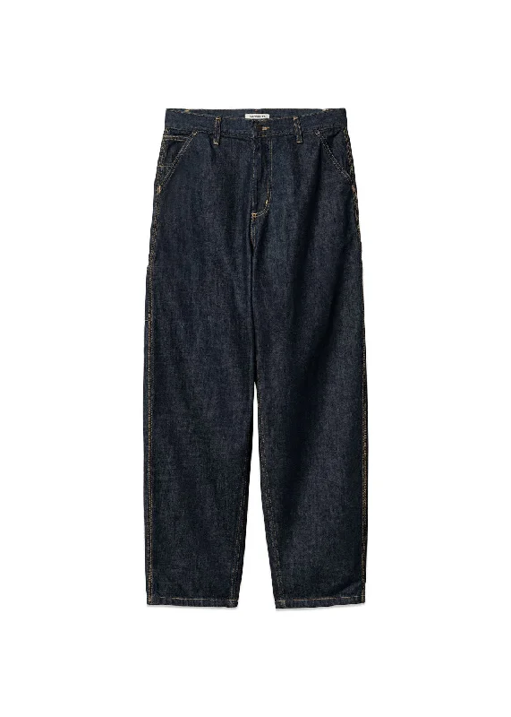 W Brandon Single Knee Pant - Blue Rinsed Cozy Lounge Pants