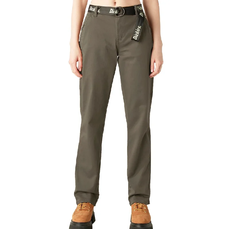 Women's Dickies High Waisted Carpenter Pant Chic Checkered Pants