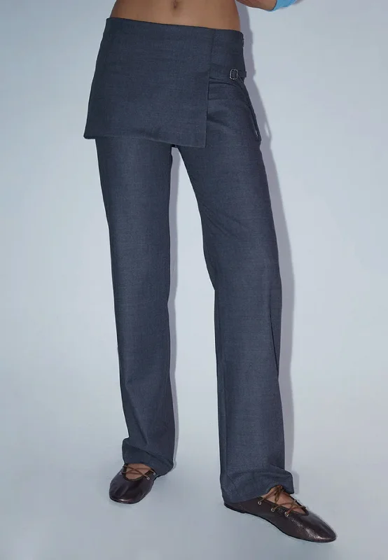 Archive Pants - Grey Casual Drawstring Pants