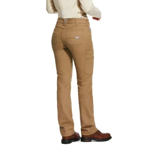 ARIAT FR WOMEN'S DURALIGHT CANVAS STRAIGHT LEG PANT High-Waist Jogger Pants