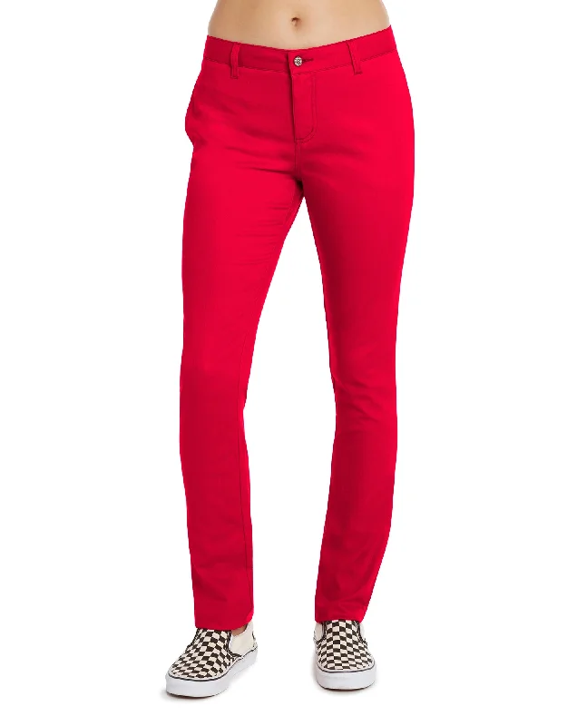 Dickies Girl Junior's Original 4 Pocket Skinny Leg Pant Comfy High-Waist Jeans