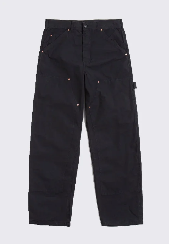 Double Knee Pant - Black Ripstop Formal Stretch Pants