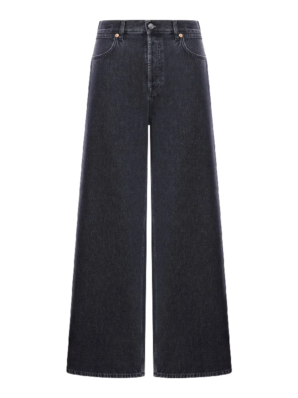 WIDE LEG DENIM PANT Wide-Legged Palazzos