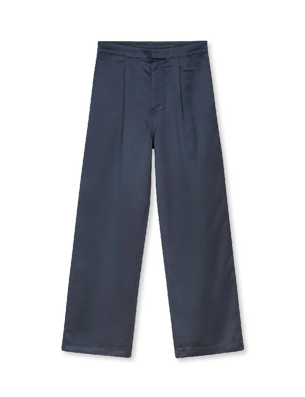 Heavy Satin Birna Pants, Parisian Night Comfortable Maternity Pants