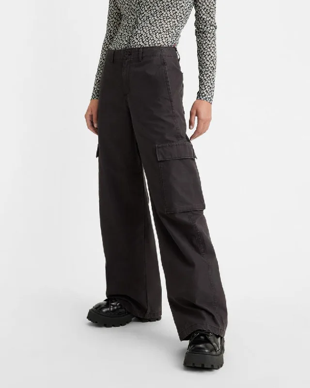 Levi's® Womens Baggy Cargo Pants - Meteorite Trendy Palazzo Pants