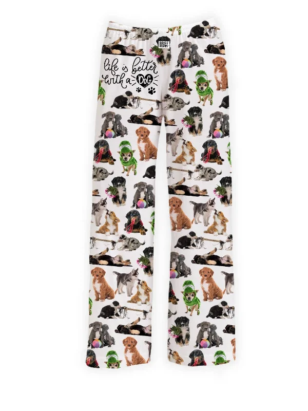 Life Is Better With A Dog  Lounge Pants Classic Bootcut Trousers