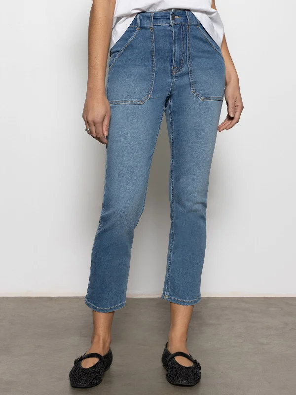 Sculpted Hayden standard Rise Straight Crop Pants Best In Show Formal Linen Trousers