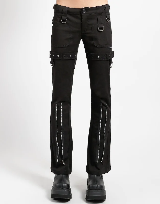 SUPER EYELET PANT BLACK Relaxed Casual Leggings