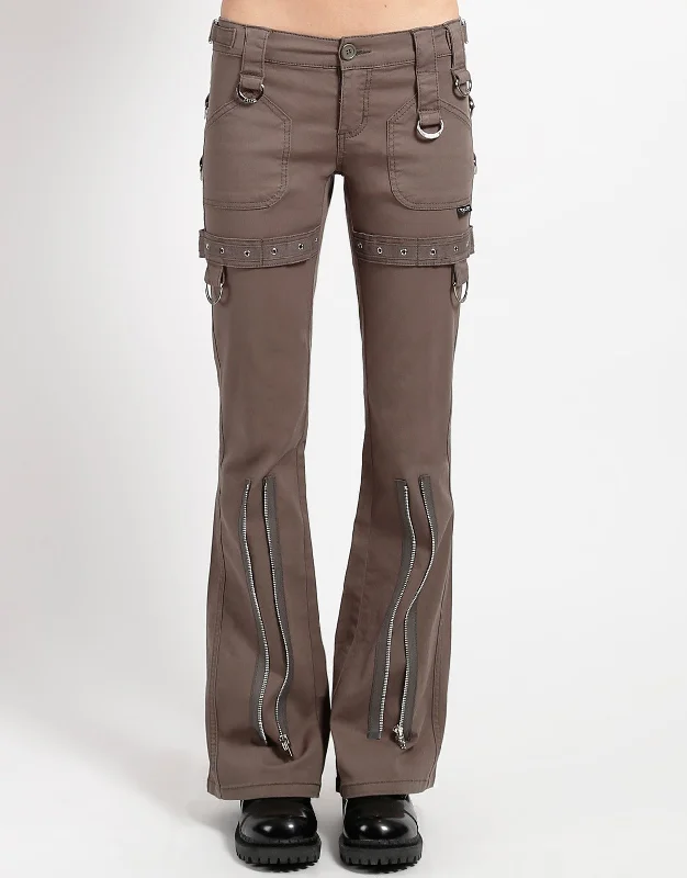 SUPER EYELET PANT OLIVE Trendy Wide-Leg Pants