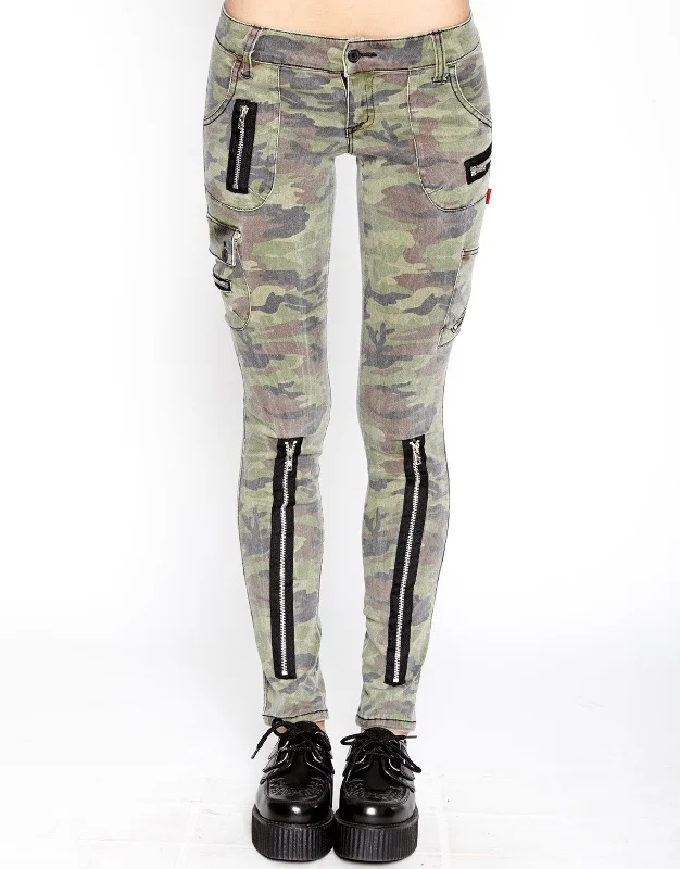 Exploited Pant Camo Print Soft Stretch Pants