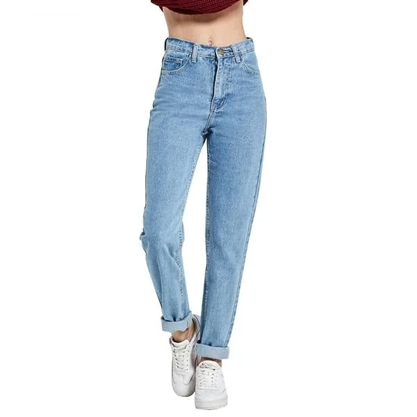 Vintage High Waist loose cowboy pants Elegant Trouser Pants