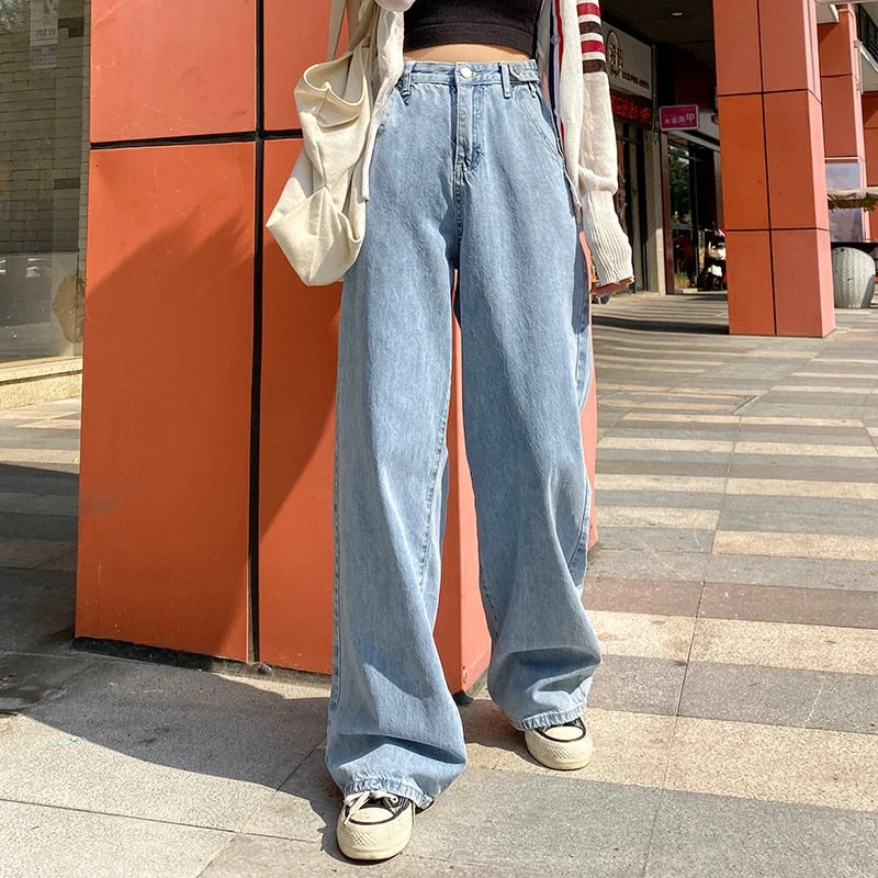 2020 Fashion Harajuku Straight Pants Chic Wool Trousers