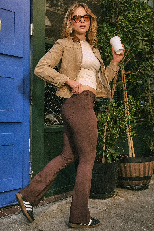 Women's Hyperstretch Flare Pants, Coco Formal Wide-Leg Pants