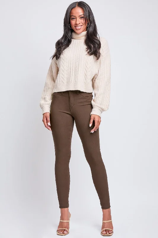 Women's Hyperstretch Skinny Pants, Cocoa Lightweight Jogger Pants