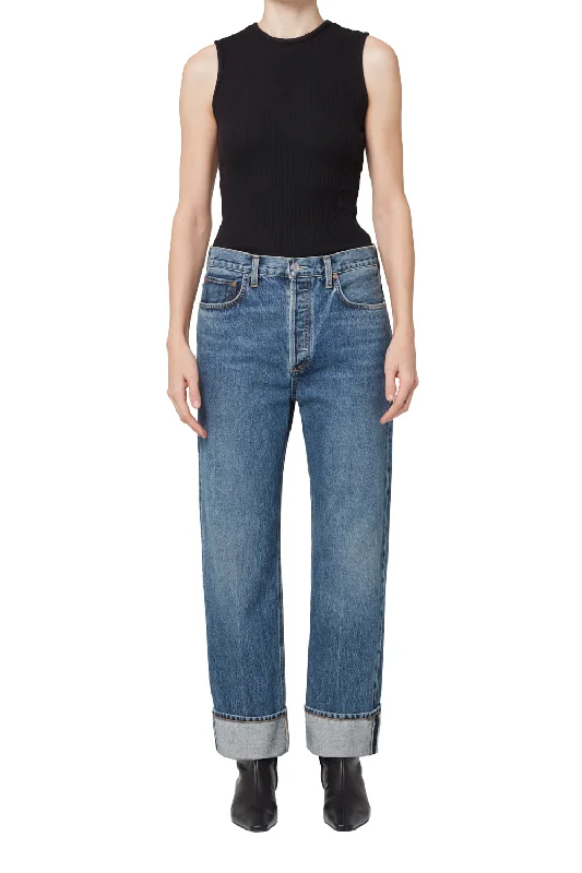 AGOLDE Fran Jean in Dwell Casual Light Wash Jeans