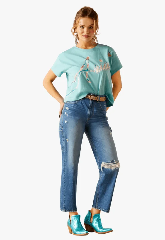 Ariat Womens Tomboy Carpenter Ultra High Rise Straight Leg Jean - Alaska Chic Dark-Wash Skinny Jeans Ariat Womens Tomboy Carpenter Ultra High Rise Straight Leg Jean - Alaska Chic Dark-Wash Skinny Jeans