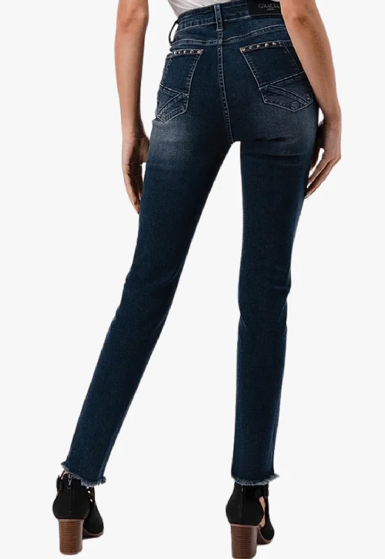 Grace In LA Womens Plus Size Jean Casual Loose Fit Jeans