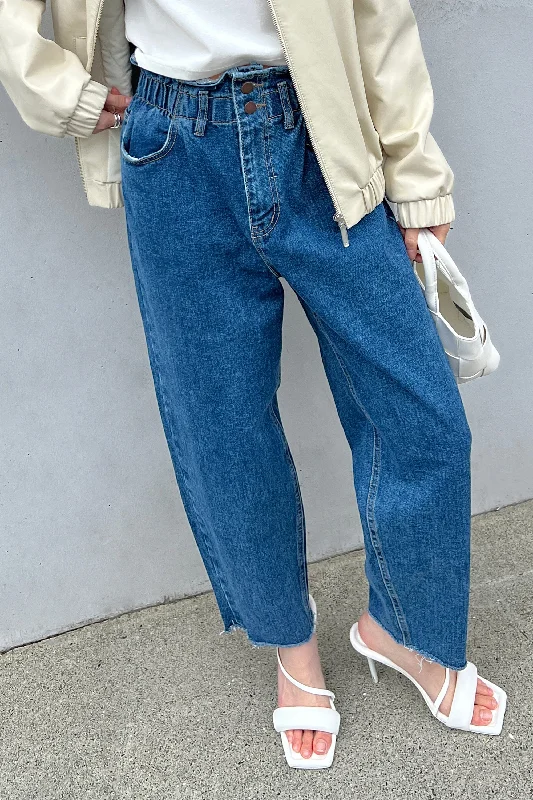 PAPERBAG WAIST JEAN Cozy Stretch High-Waist Jeans