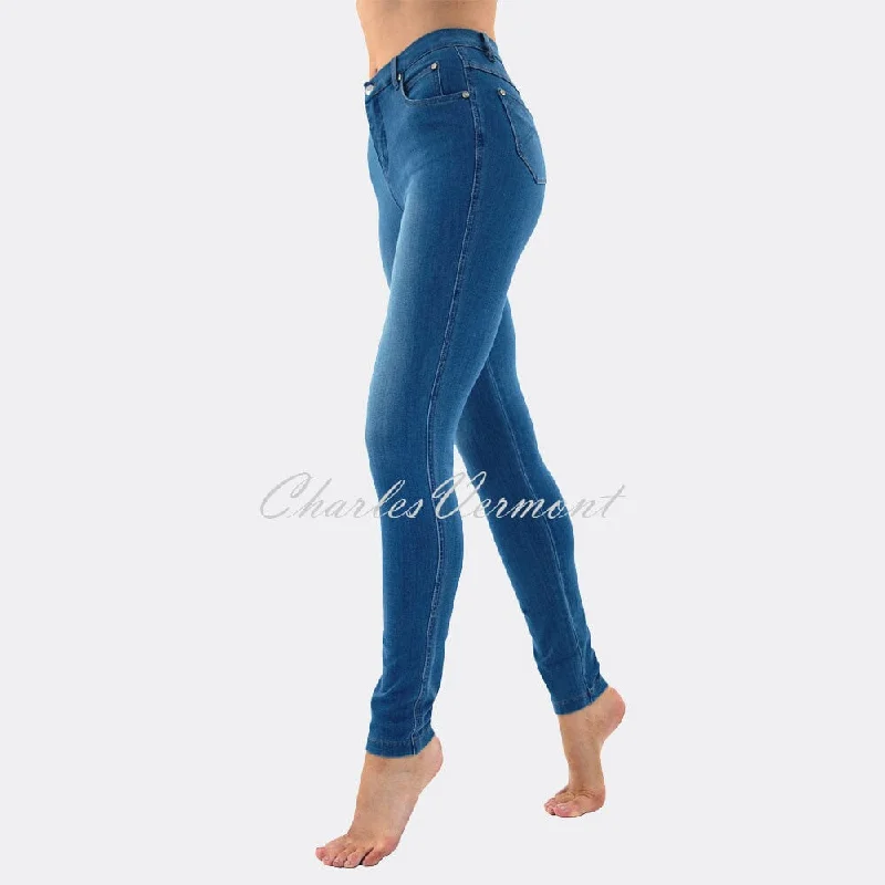 Marble Full Length Skinny Jean – Style 2407-184 (Mid Denim Blue) Stylish High-Waisted Denim Marble Full Length Skinny Jean – Style 2407-184 (Mid Denim Blue) Stylish High-Waisted Denim