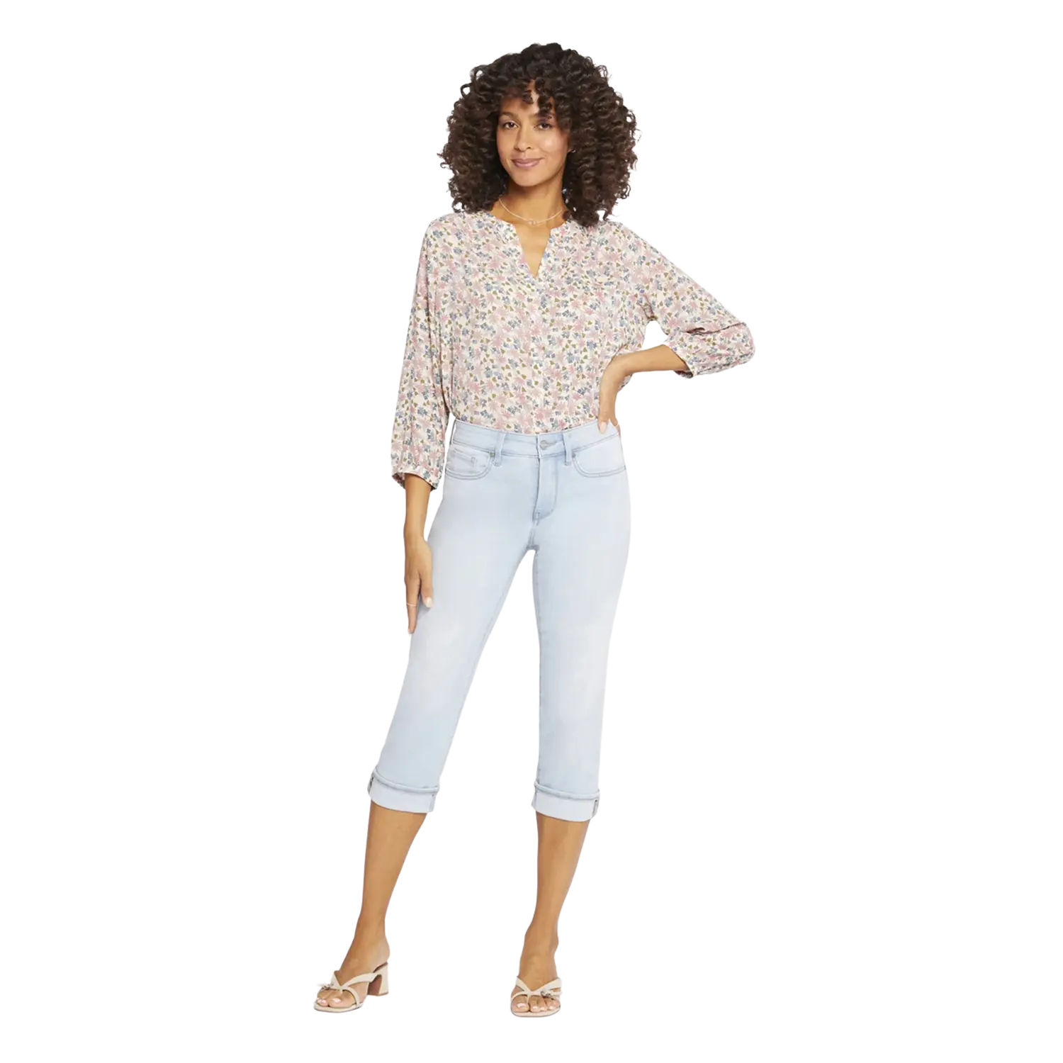 NYDJ Marilyn Crop Cuff Jeans Elegant Skinny Leg Jeans