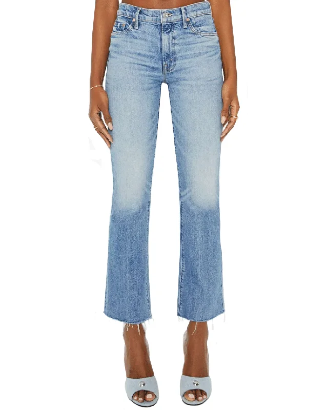 The Outsider Flood Fray Jean in Are We There Yet Trendy Pleated Waist Jeans