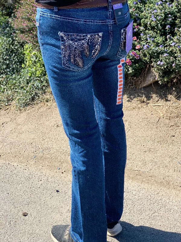 OB2211109 Outback Dreamcatcher Bling Jean 34' Classic Blue Denim Jeans