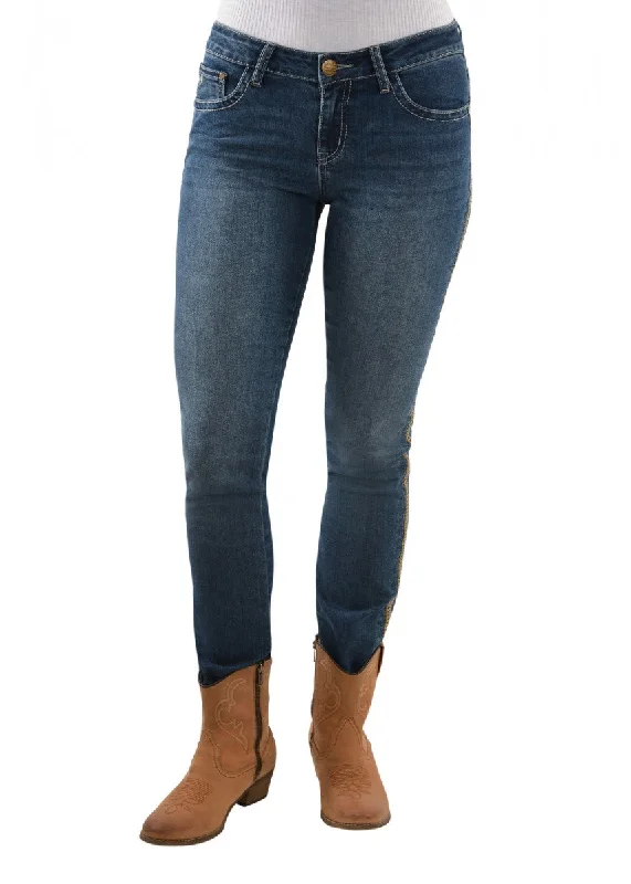 PCP2201505 Pure Western Women's Debbie Skinny Jean 32' Elegant High-Waisted Flared Jeans PCP2201505 Pure Western Women's Debbie Skinny Jean 32' Elegant High-Waisted Flared Jeans