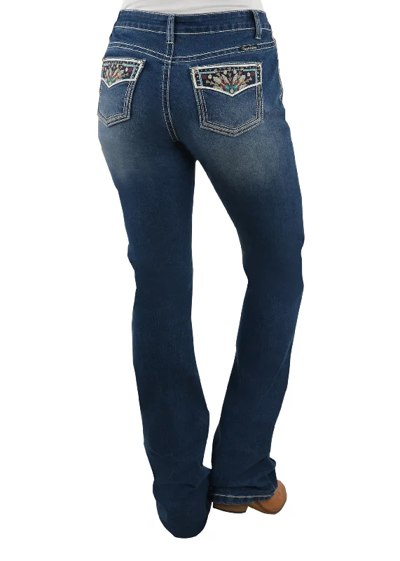 PCP2210570 Pure Western Women's Emmaline Relaxed Rider Jean 36' Fashionable White Denim Jeans PCP2210570 Pure Western Women's Emmaline Relaxed Rider Jean 36' Fashionable White Denim Jeans