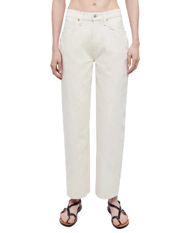 Wide Taper Jean in Vintage White Trendy Vintage Denim Jeans