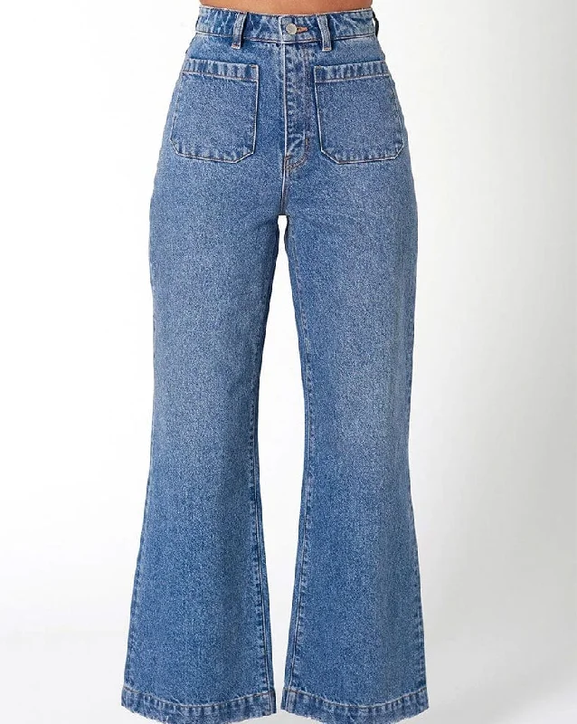 Sailor Jean  Janet Recycled - Mid Vintage Blue Chic Faded Blue Jeans