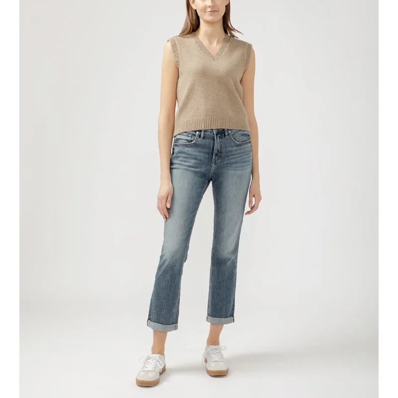 Silver Beau Indigo Boyfriend Jean Fashionable Straight Fit Denim