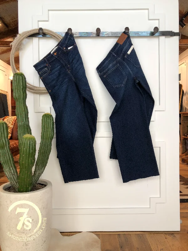 The Kade High Rise Wide Leg Crop Jean Fashionable Mom Jeans