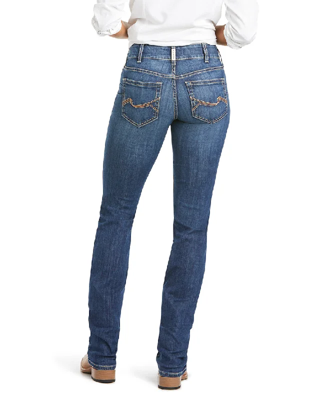 Women's R.E.A.L. Mid Rise Myla Stackable Straight Leg Jean Trendy Low-Rise Bootcut Jeans Women's R.E.A.L. Mid Rise Myla Stackable Straight Leg Jean Trendy Low-Rise Bootcut Jeans