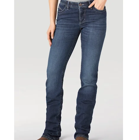 Wrangler Willow Riding Jean Women's 112330008 Stylish Stone-Wash Denim Jeans