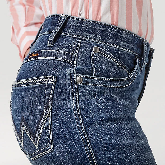 Wrangler Wmns Ultimate Riding Jean Willow 34 Leg Trendy Paperbag Waist Jeans