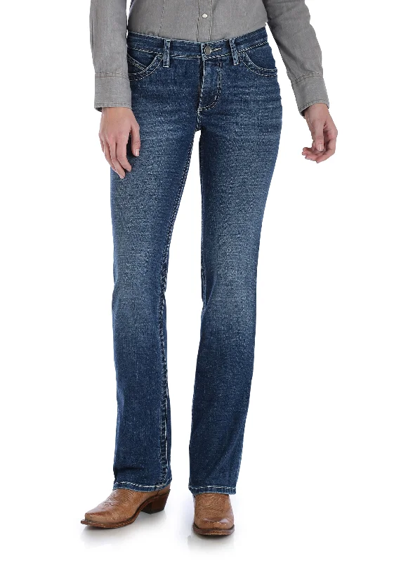 Wrangler Wmns Ultimate Riding Jean Willow 36 Leg Comfortable Jogger Style Jeans