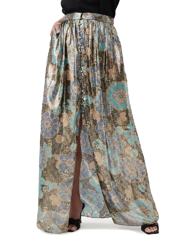 Trina Turk Akura Silk-Blend Skirt denim skirt casual