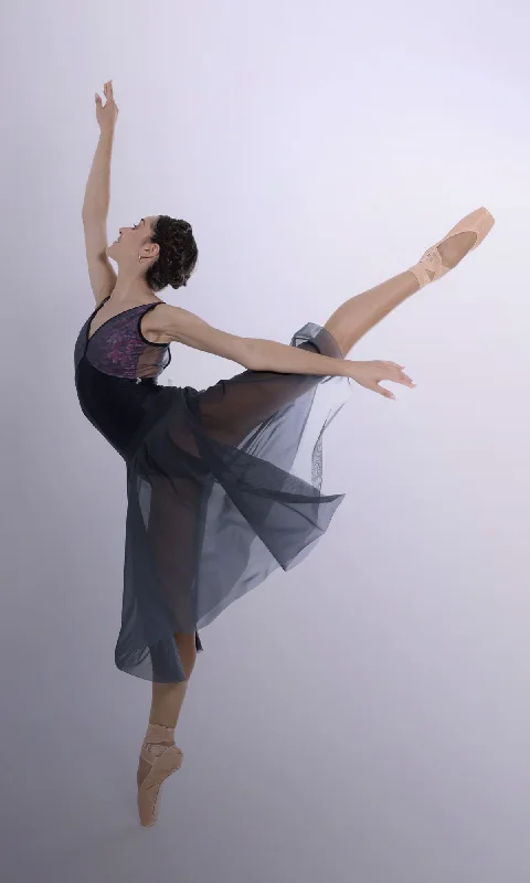Calathea Titanium long ballet skirt velvet skirt luxury
