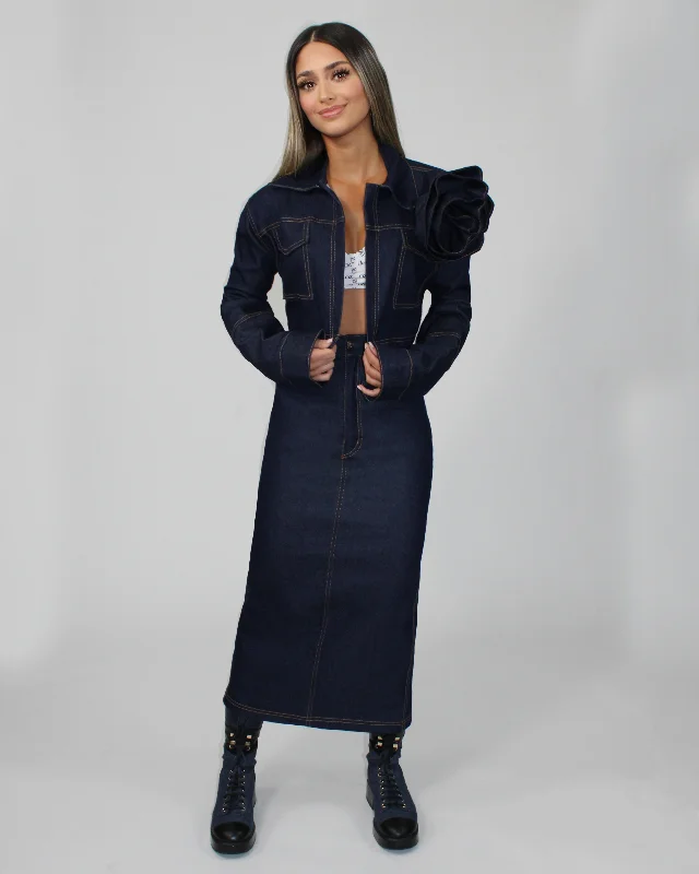 Cindy Tuvo Skirt silk skirt lustrous
